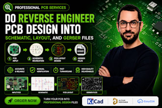 do reverse engineer pcb design into schematic, pcb layout, and gerber files