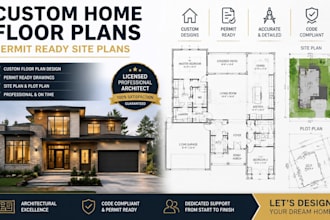 draft custom home floor plans permit ready site plans by licensed expert