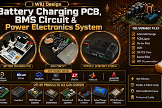 design battery charging pcb, bms circuit and power electronics system