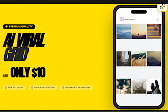 design a viral 9 post instagram grid with ai strategy and analytics