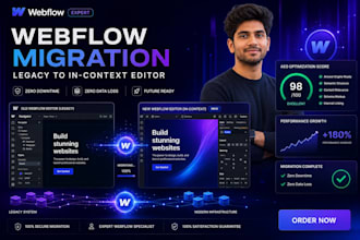 migrate your webflow site to new editor with ai cms setup and aeo optimization