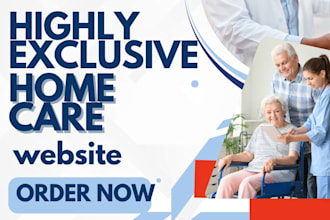 build homecare website homecare landing page website