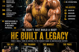 design viral gym and bodybuilding social media content
