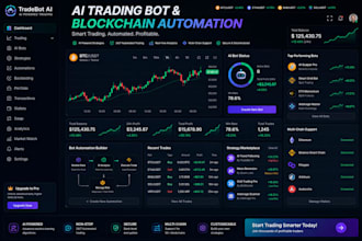 build a crypto trading dashboard and blockchain automation tool ai trading bot