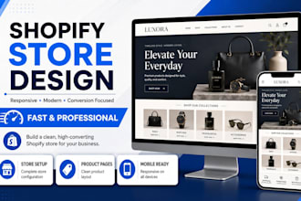 design a modern shopify store for your business