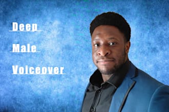 record a male voiceover and narration