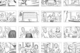design detailed storyboard animated and shot sequence for your project