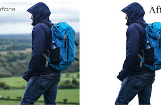 professional background removal in 1 hour