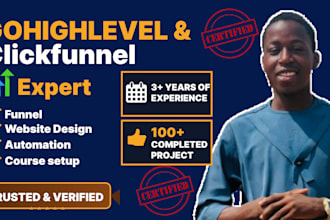 setup gohighlevel and clickfunnels sales funnel automation, workflows setup
