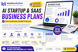 create investor ready ai saas business plans for startups, market research