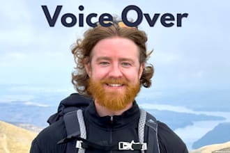 record a calm british male voice over for narration, youtube, or corporate