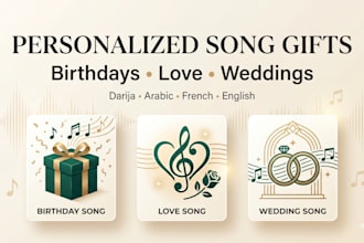 create a personalized custom song gift from your story