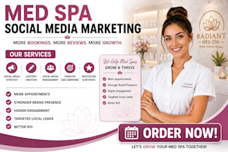 be your med spa social media manager for beauty and skincare brands medspa leads