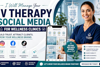 manage your iv therapy social media for wellness clinics