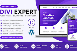 be divi expert for wordpress divi website, divi theme and divi builder