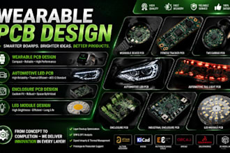 wearable pcb design automotive led pcb enclosure pcb led module rf multilyer pcb