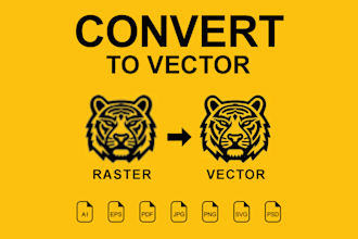 vectorize image, logo, sketch into editable vector