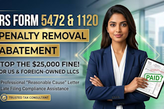 remove irs form 5472 and 1120 penalties for us foreign owner llc