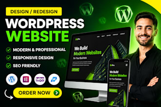create a modern wordpress website