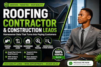 provide roofing leads, contractor leads and construction homeowner leads