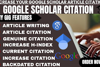 increase your google scholar citation