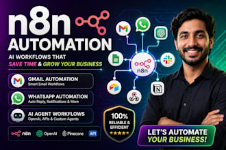 do gmail, whatsapp automation and agent workflow
