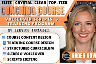 edit coaching course scripts and structure your online training programs