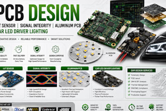 pcb design, iot sensor, signal integrity, aluminum pcb, car led driver lighting