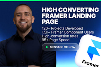 design a framer landing page for saas and ai startups