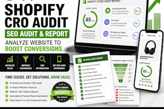 shopify website cro audit report analyze website seo audit to boost conversion
