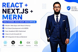 build a mern stack web app, dashboard, CRM, or erp portal
