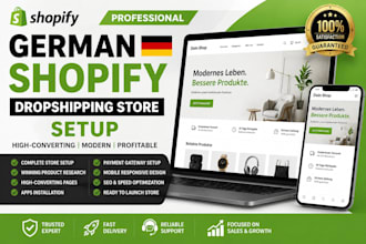 build n8n shopify ai dropshipping store german automated shopify store set up
