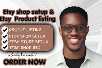 do etsy shop setup etsy listing etsy seo etsy store setup
