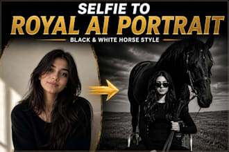 create luxury ai horse portraits