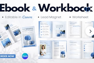 do product catalog, canva ebook design, workbook, lookbook, datasheet freebles