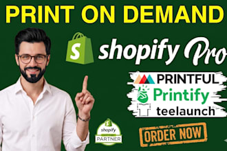 create your print on demand shopify store or pod website