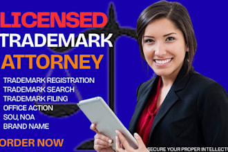 attorney for trademark registration, renewal, revive abandoned mark, uspto