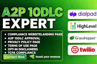 ringcentral, twilio, gohighlevel a2p 10dlc, tcr compliance, ghl a2p 10dlc