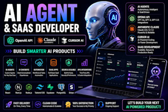 build ai agents, saas apps and openai or claude ai integrations