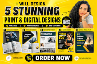 design magazine layout, catalog, booklet, newsletter and editorial design