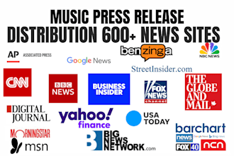 write and distribute music press release usa uk music press release distribution