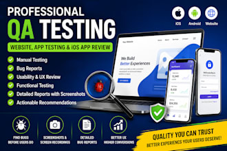 do professional app testing qa testing website testing and ios app review