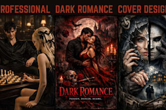 design a dark romance cover, mafia, gothic book cover design