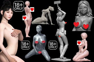 sculpt 3d nsfw model anime nsfw character erotic toys figurine stl 3d printing