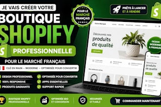 creer une boutique shopify pour la france
