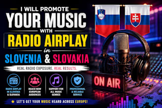 promote your music with radio airplay in slovenia and slovakia