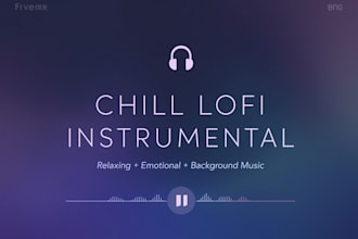create chill lofi or emotional instrumental music for videos and projects