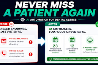 automate appointment reminders and admin workflows for dental clinics
