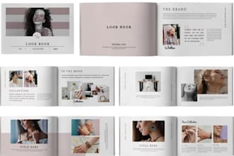 design promotional product catalog linesheet brochure for fashion and jewelry