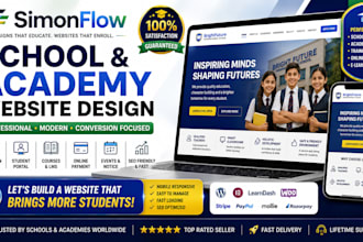 design school website, academy website, e learning website, lms, education web